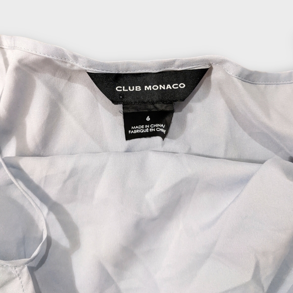 Size 6 Club Monaco Light Blue-Grey Spaghetti Strap Slip - Picture 2 of 3